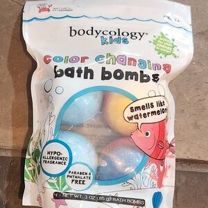 Bodycology Kids Color Changing Bath Bombs - Blue, Yellow, Pink